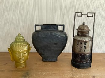 3 Piece Lot Of Asian Decor