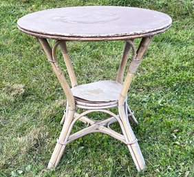 A Vintage Rattan Table Base