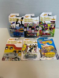 Hot Wheels /mattel 6  THE BEATLES YELLOW SUBMARINE Die Cast Models.(#145)