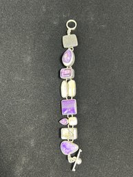 Sterling Multi Stone Bracelet