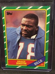 1986 Topps Bruce Smith Rookie Card - M