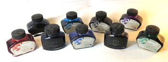 Pelikan And Parker Fountain Pen Ink In Bottles