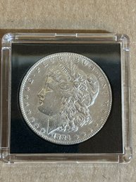 Beautiful 1884 Morgan Silver Dollar In Plastic Case