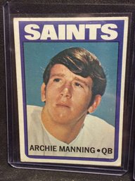 1972 Topps Archie Manning Rookie Card - M