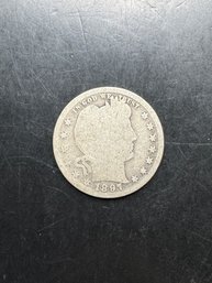 1897 Barber Silver Quarter