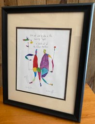 Framed Drawing Signed