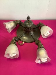 Hanging Light Fixture With 4 Hanging Lights