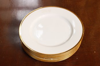 The Cellar Mono - Bangladesh Gold Trimmed Plates -set Of 6