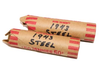 2 Rolls Of 1943 Steel Cents