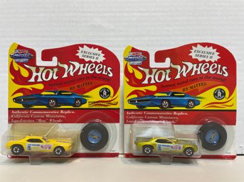 Hot Wheels/mattel Pair Of 1993 DON PRUDHOMME 'THE SNAKE' Die Cast Race Cars.(#146)