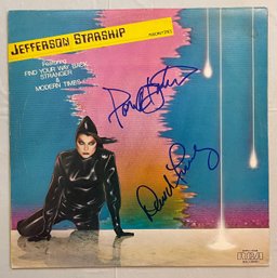 Jefferson Starship - Modern Times XFPL1-1006 Import AUTOGRAPHED On Front Cover! EX