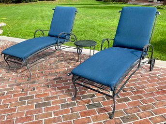 Woodard Garden Chaise Lounges & Table (set 1 Of 3)