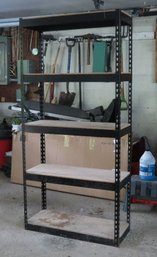 Black Metal 5 Tier Shelving Unit