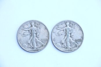 1942 1944 Silver Walking Liberty Half Dollar