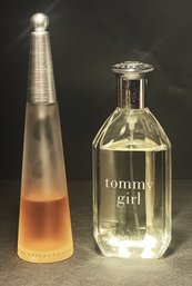 Tommy Hilfiger Tommy Girl Cologne- 3.4 Oz. & Issey Miyake L'eau D'issey Parfum Spray- 1.6 Oz.- Used- No Box