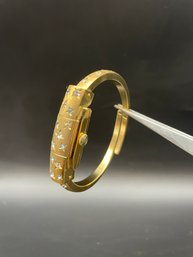 Vintage Droz, Gold Plated Women Bracelet Watch.