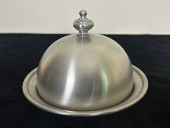 Pewter Cheese Dish With Dome