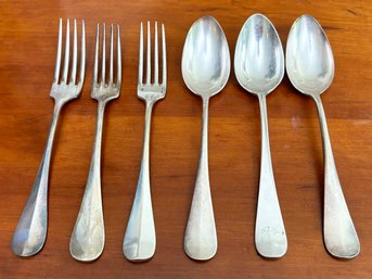A Set Of Vintage Christofle Silver Plated Table Spoons And Dinner Forks - At Least 25 Of Each
