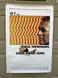 Paul Newman. Cool Hand Luke Movie Poster. Meaasures 26' X 38'. Perfect For Framing.