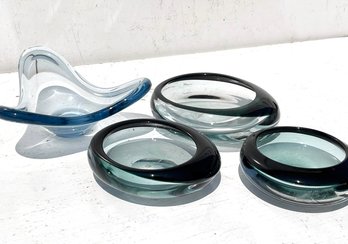 Modern Art Glass Vessels - Unsigned
