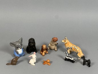 Cast Iron, Ceramic & Porcelain Animal Figures