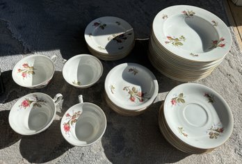 Partial Vintage ROSENTHAL 'CONTINENTAL PETAL' Porcelain Dinner Service- NO SHIPPING