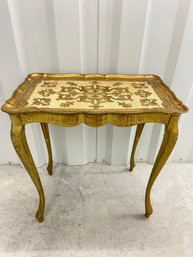 Large Decorative Florentine Table Made In Italy 22x14x22.5