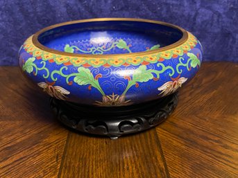 Vintage Chinese Cloisonne Bowl