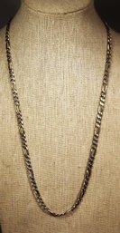 20' Long Sterling Silver Curb Link Necklace Chain Italian 925 Silver