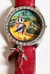 Turner Entertainment Company Wizard Of Oz Watch With Red Slipper Charms