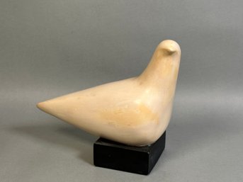 Cleo Hartwig Foundry Stone Dove Figure On Base
