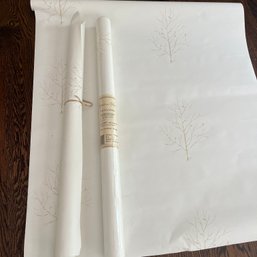 1 Roll  Antonina Bella Wallcovering - White With Tree