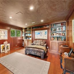 A 200 Sf Mahogany Paneled Library - Includes Custom Built- Ins And Cabinets