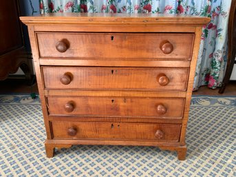 Federal Figured Maple Child's Chest Of Drawers, Probably Pennsylvania, Circa 1800