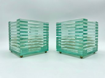 Vintage Penco Stacked Glass Candle Holders