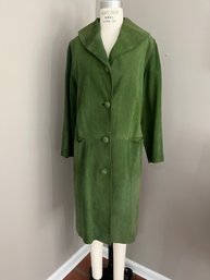 Vintage Long Suede Coat By A. Strasser Brazil - Estimate Women's Size 6