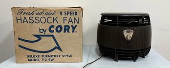 Mid Century Hassock Fan By Corey