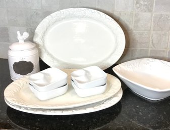 White Serving Pieces