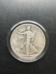 1937 Walking Liberty Silver Half Dollar