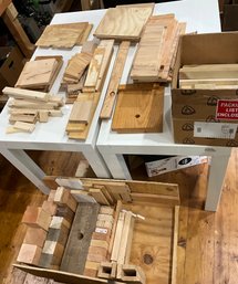 Huge Lot Of Different Size Wood Pieces