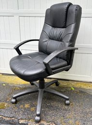 A Leather Executive Chair - Adjustable Height
