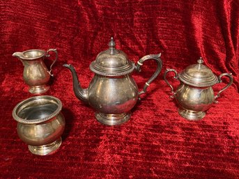 Fisher Kent Sterling 925 Silver Tea Pot And Service 1688 Grams