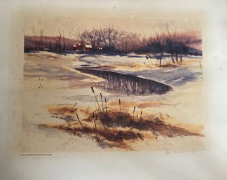 Afternoon Reflections Signed Print By Barbara Doncaster