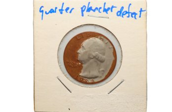 Quarter Planchet Defect Coin