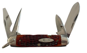 Case XX Red Bone 6445R Utility Camp Scout Knife  (CASE XX On Opposite Side Of The Number)