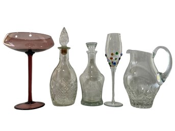 Decanter & Glasses Lot