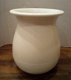 Large White Glazed Stoneware Crock Pots For With Wide Mouth