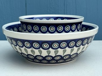 Handmade Polish Pottery Bowls