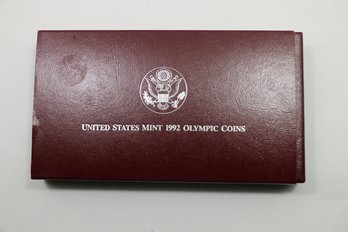 1992 Olympic Commemorative Silver Dollar 2 Coin Proof Set