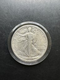 1939-D Walking Liberty Silver Half Dollar